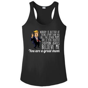 Your A Great Mom Donald Trump Ladies PosiCharge Competitor Racerback Tank