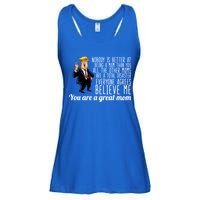 Your A Great Mom Donald Trump Ladies Essential Flowy Tank