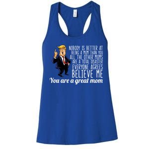 Your A Great Mom Donald Trump Women's Racerback Tank