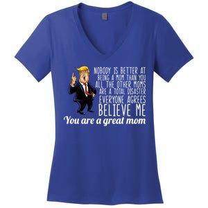 Your A Great Mom Donald Trump Women's V-Neck T-Shirt