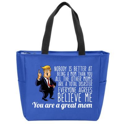 Your A Great Mom Donald Trump Zip Tote Bag