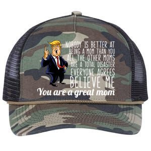 Your A Great Mom Donald Trump Retro Rope Trucker Hat Cap