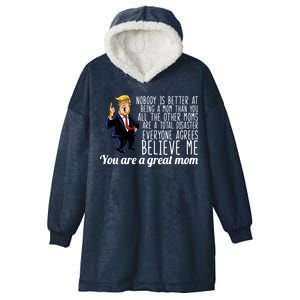 Your A Great Mom Donald Trump Hooded Wearable Blanket