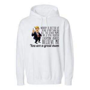 Your A Great Mom Donald Trump Garment-Dyed Fleece Hoodie