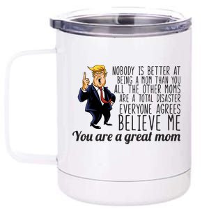 Your A Great Mom Donald Trump 12 oz Stainless Steel Tumbler Cup