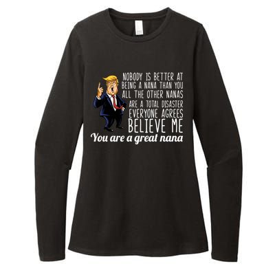 Your A Great Nana Donald Trump Womens CVC Long Sleeve Shirt