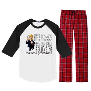 Your A Great Nana Donald Trump Raglan Sleeve Pajama Set