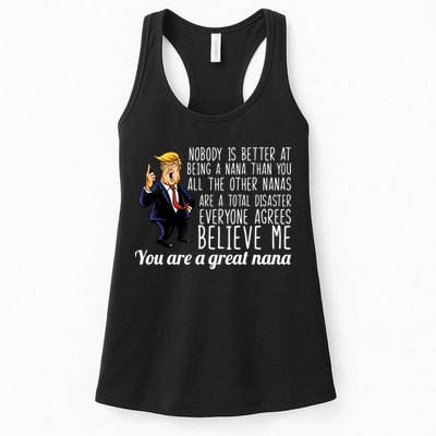 Your A Great Nana Donald Trump Womens Tank Top