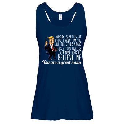 Your A Great Nana Donald Trump Ladies Essential Flowy Tank