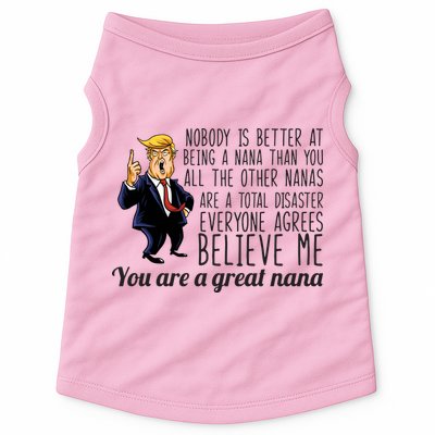 Your A Great Nana Donald Trump Doggie Tank