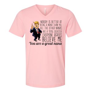 Your A Great Nana Donald Trump V-Neck T-Shirt