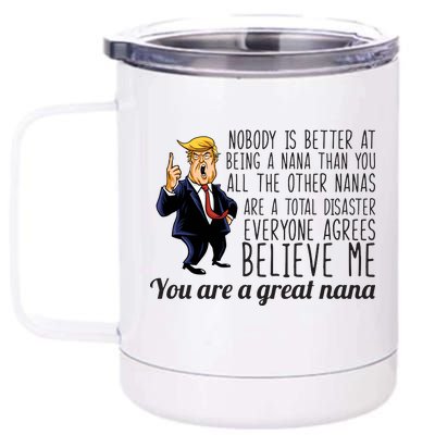 Your A Great Nana Donald Trump 12 oz Stainless Steel Tumbler Cup