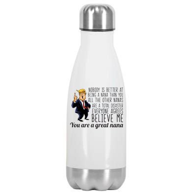 Your A Great Nana Donald Trump Stainless Steel Insulated Water Bottle