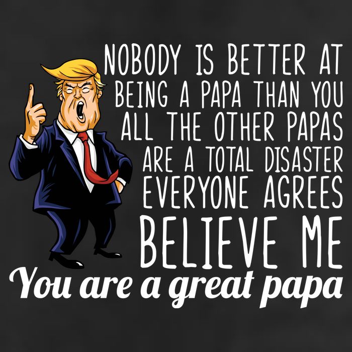 Your A Great Papa Donald Trump 7 Panel Mesh Trucker Snapback Hat