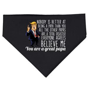 Your A Great Papa Donald Trump USA-Made Doggie Bandana