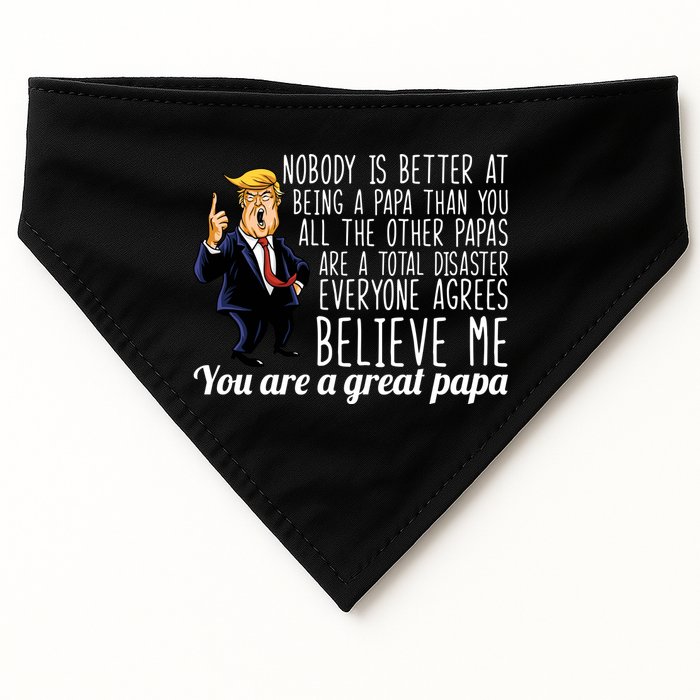Your A Great Papa Donald Trump USA-Made Doggie Bandana