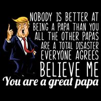 Your A Great Papa Donald Trump USA-Made Doggie Bandana