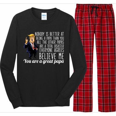 Your A Great Papa Donald Trump Long Sleeve Pajama Set