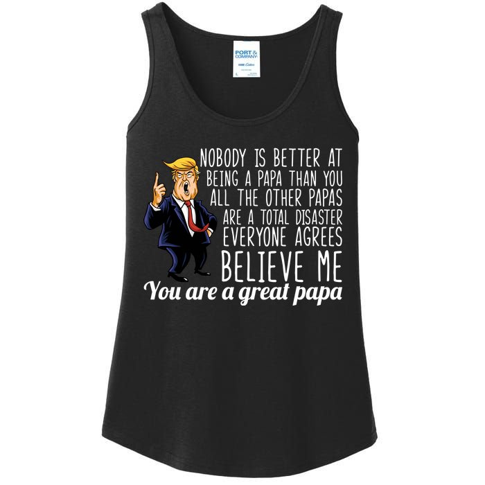 Your A Great Papa Donald Trump Ladies Essential Tank