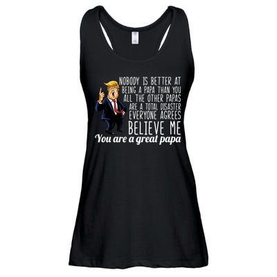 Your A Great Papa Donald Trump Ladies Essential Flowy Tank