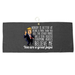 Your A Great Papa Donald Trump Large Microfiber Waffle Golf Towel