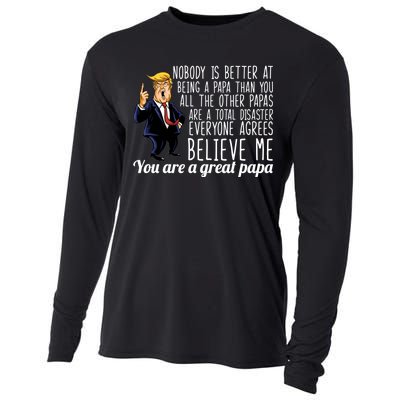 Your A Great Papa Donald Trump Cooling Performance Long Sleeve Crew