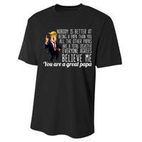 Your A Great Papa Donald Trump Performance Sprint T-Shirt