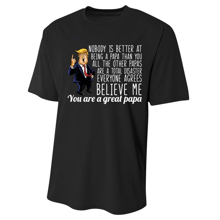 Your A Great Papa Donald Trump Performance Sprint T-Shirt