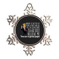 Your A Great Papa Donald Trump Metallic Star Ornament