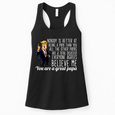 Your A Great Papa Donald Trump Womens Tank Top