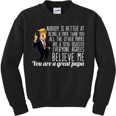 Your A Great Papa Donald Trump Kids Sweatshirt