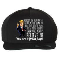 Your A Great Papa Donald Trump Wool Snapback Cap