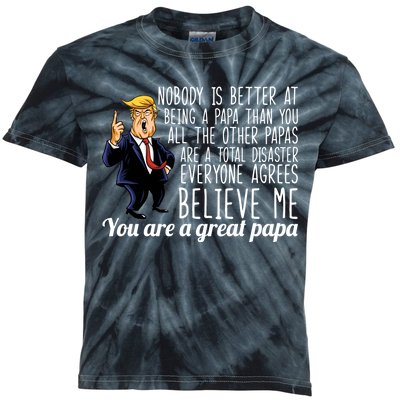 Your A Great Papa Donald Trump Kids Tie-Dye T-Shirt