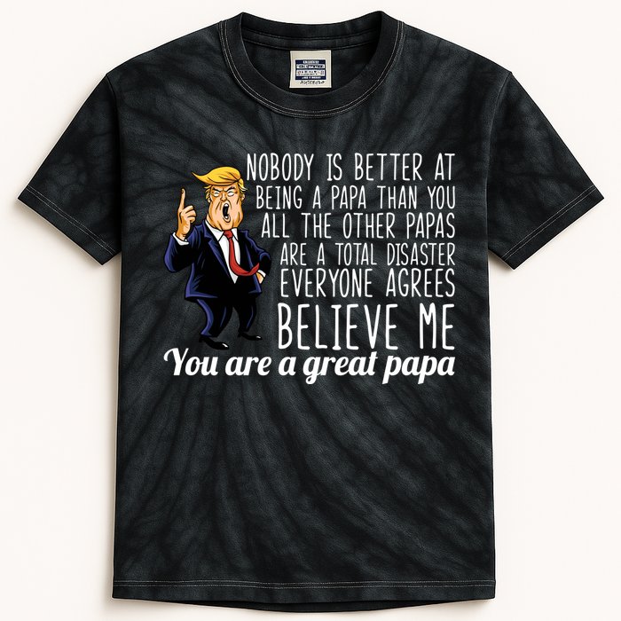 Your A Great Papa Donald Trump Kids Tie-Dye T-Shirt