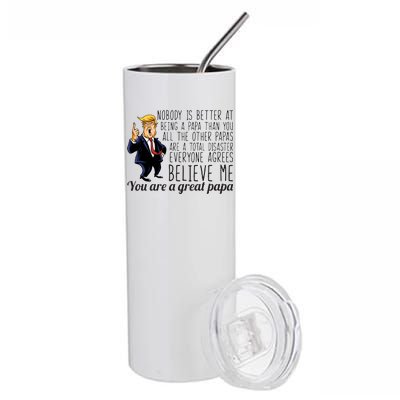 Your A Great Papa Donald Trump Stainless Steel Tumbler