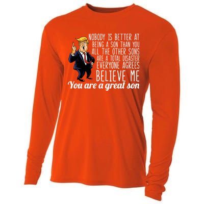 Your A Great Son Donald Trump Cooling Performance Long Sleeve Crew