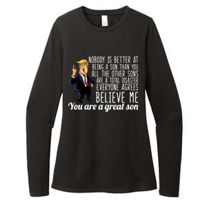 Your A Great Son Donald Trump Womens CVC Long Sleeve Shirt