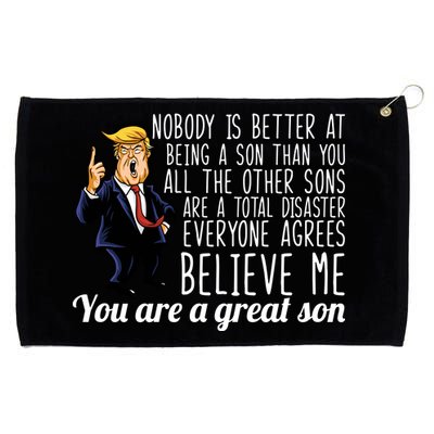 Your A Great Son Donald Trump Grommeted Golf Towel