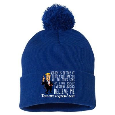 Your A Great Son Donald Trump Pom Pom 12in Knit Beanie