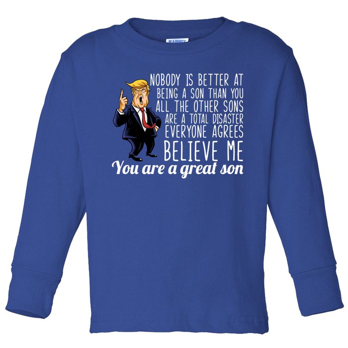 Your A Great Son Donald Trump Toddler Long Sleeve Shirt