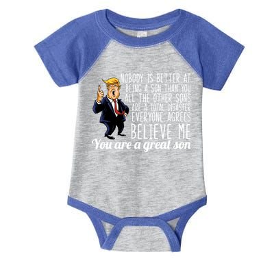 Your A Great Son Donald Trump Infant Baby Jersey Bodysuit