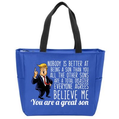 Your A Great Son Donald Trump Zip Tote Bag