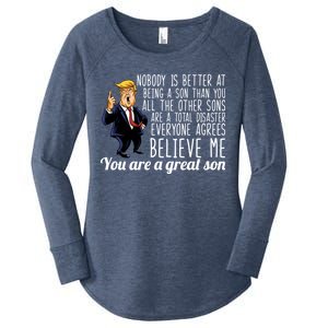 Your A Great Son Donald Trump Women's Perfect Tri Tunic Long Sleeve Shirt