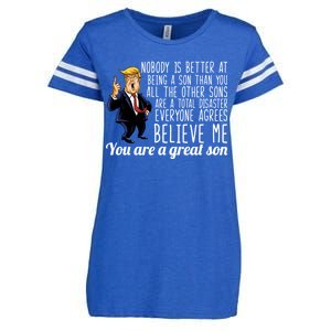 Your A Great Son Donald Trump Enza Ladies Jersey Football T-Shirt