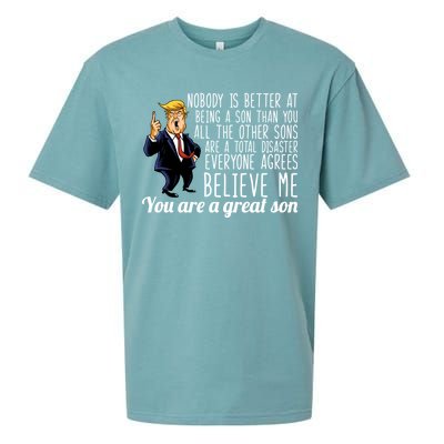 Your A Great Son Donald Trump Sueded Cloud Jersey T-Shirt