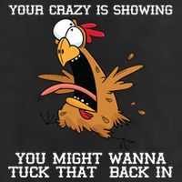 Your Crazy Is Showing Tuck That Back In 7 Panel Mesh Trucker Snapback Hat