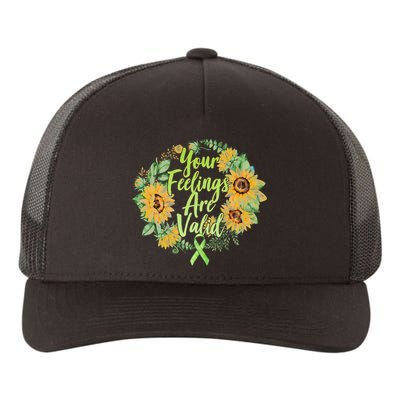 Your Feelings Are Valid Mental Health Awareness Yupoong Adult 5-Panel Trucker Hat