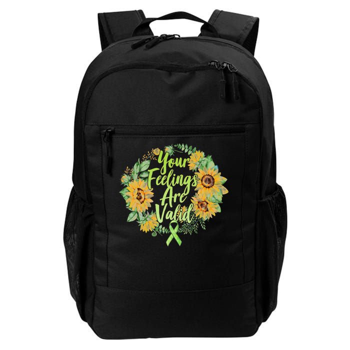 Your Feelings Are Valid Mental Health Awareness Daily Commute Backpack