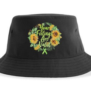 Your Feelings Are Valid Mental Health Awareness Sustainable Bucket Hat