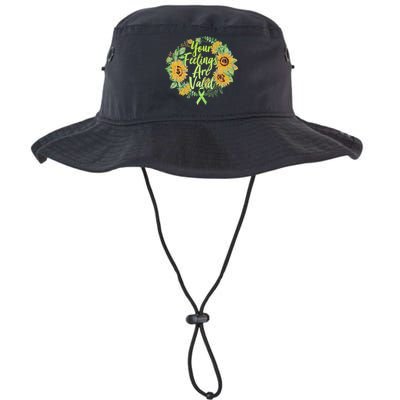 Your Feelings Are Valid Mental Health Awareness Legacy Cool Fit Booney Bucket Hat